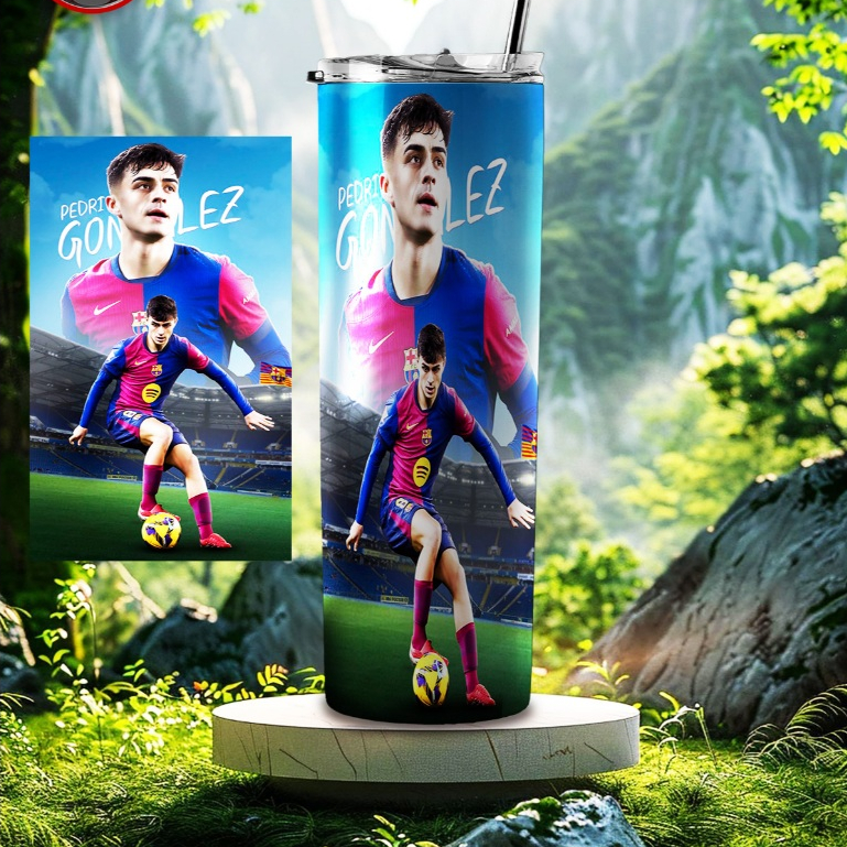 LY GIỮ NHIỆT CAO CẤP IN HÌNH PEDRI GONZÁLEZ MẪU 2