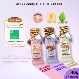  3 Thanh PPAEBAR Vegan Real Chocolate Protein Bar Mix Socola Đen,Trắng,Cookie,ko đường,ăn vặt healthy 