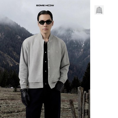  Áo Khoác Relaxed Double Face Bomber, Chất Vải Double Face Thoải Mái, AK0095 , SOME HOW STORE