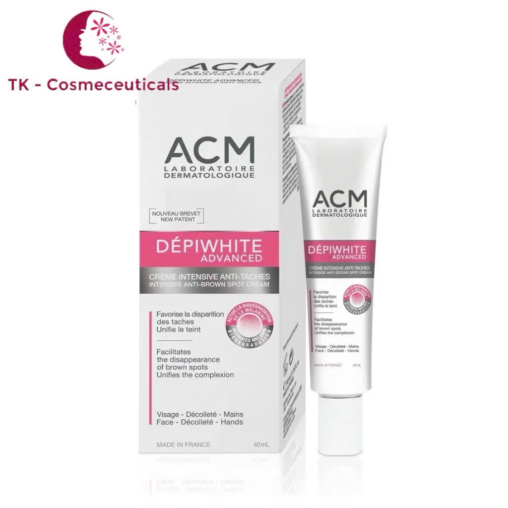 (CHÍNH HÃNG) Kem Ngừa Nám Depiwhite Advanced Depigmenting ACM Giúp Làm Mờ Sạm, Nám, Tàn Nhang - 40ml