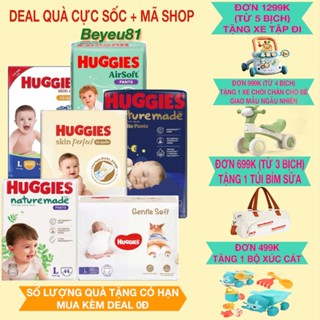   CHÍNH HÃNG  BỈM HUGGIES NATURE MADE CÁC SIZE NB60 S82 M64 M58 L54 L44 XL38 XXL26 