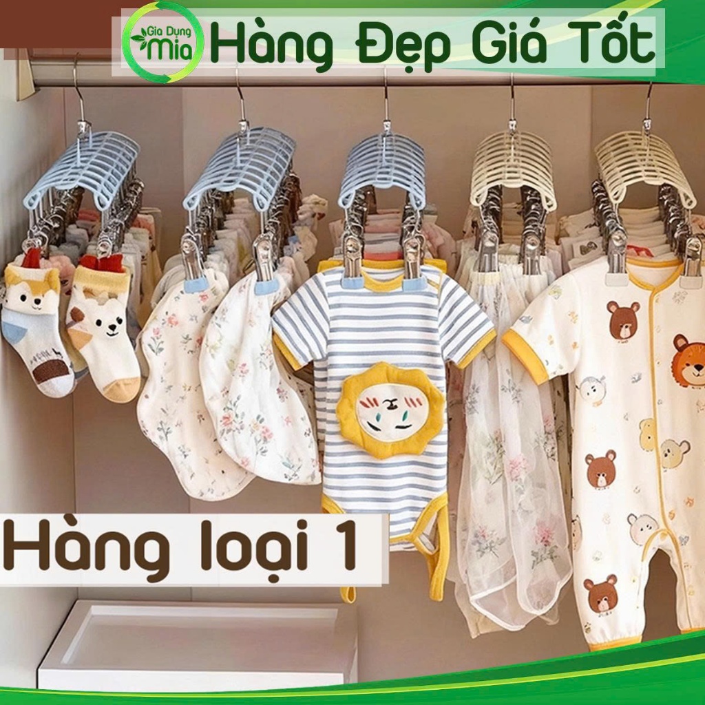 Móc Treo Quần Áo Phơi Tất Vớ Khăn Sữa Trẻ