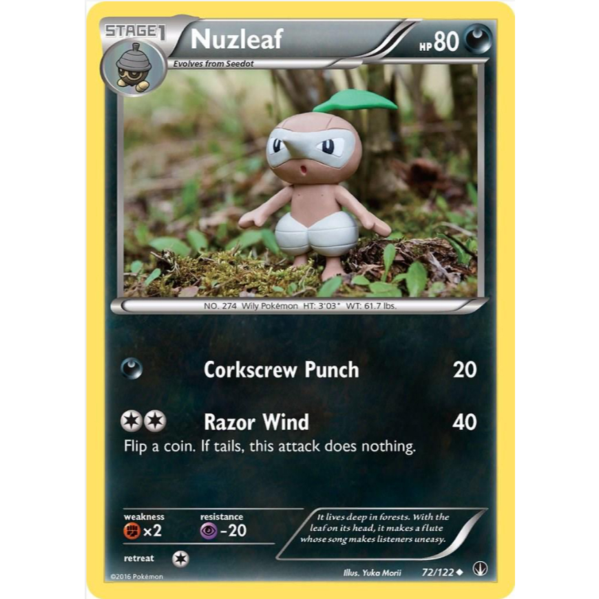 [Thẻ bài Pokemon TCG] Nuzleaf - 72/122 - Uncommon