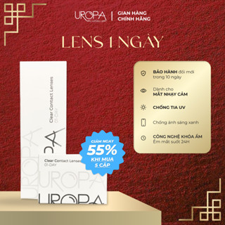  Lens 1 ngày cận trong suốt kính áp tròng UROPA siêu cấp ẩm  từ -1.00 -> -10.00 độ  