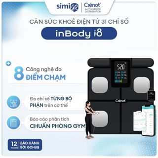  Cân điện tử sức khỏe thông minh Crenot inBody i8 cân đo 31 chỉ số cơ thể phân tích lượng mỡ cân y tế điện tử mini 