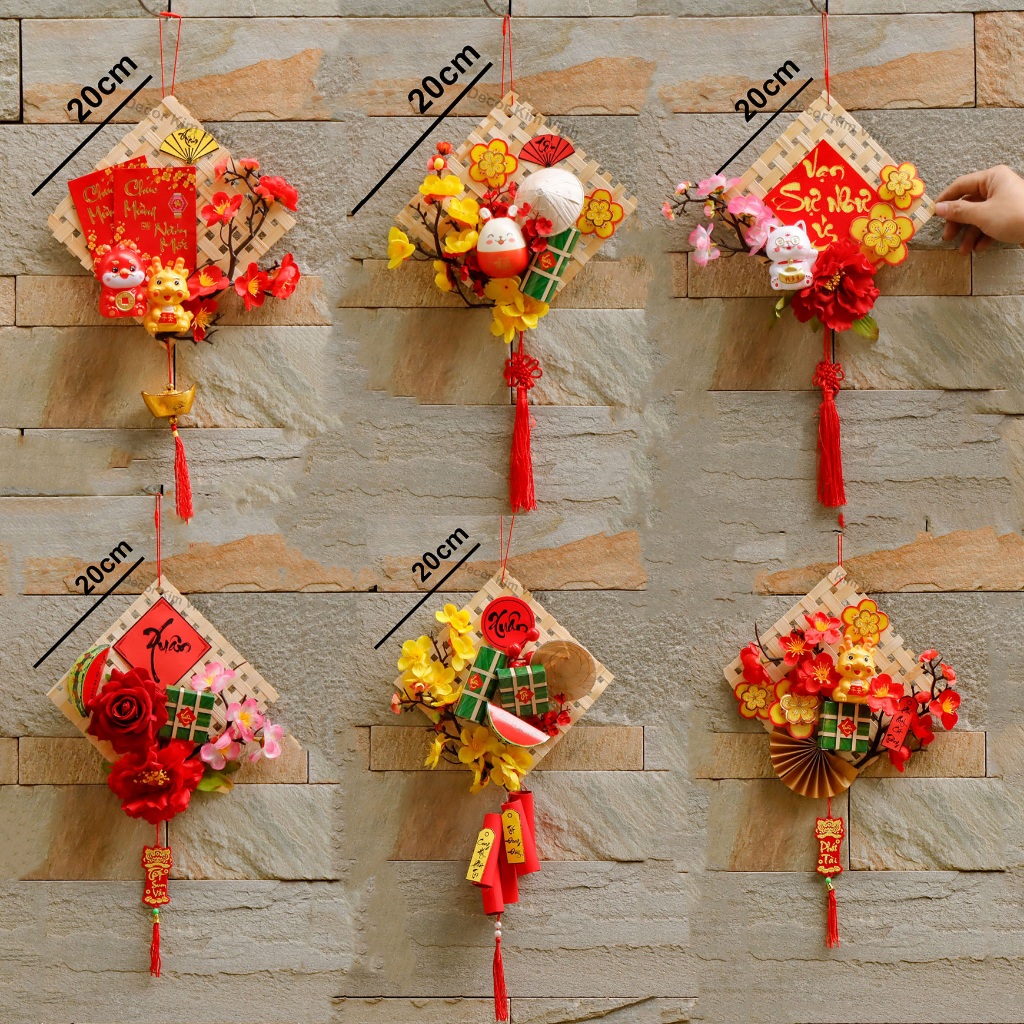 Mẹt Treo Nhỏ H118 Dây Treo Vòng Hoa Tết, Vòng Hoa Trang Trí Tết Xuân