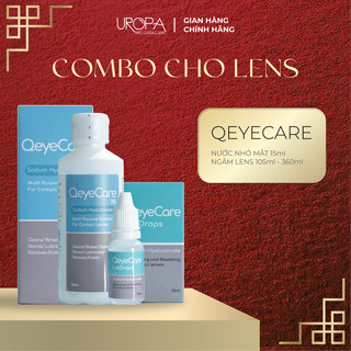 Combo Nước ngâm và nhỏ mắt lens Hàn Quốc UROPA 