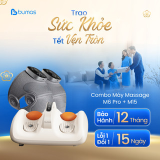  Set Quà Tết Combo Máy Massage Đầu Gối M6 Pro + Máy Massage Bàn Chân M15 hỗ trợ giảm nhức vùng chân 