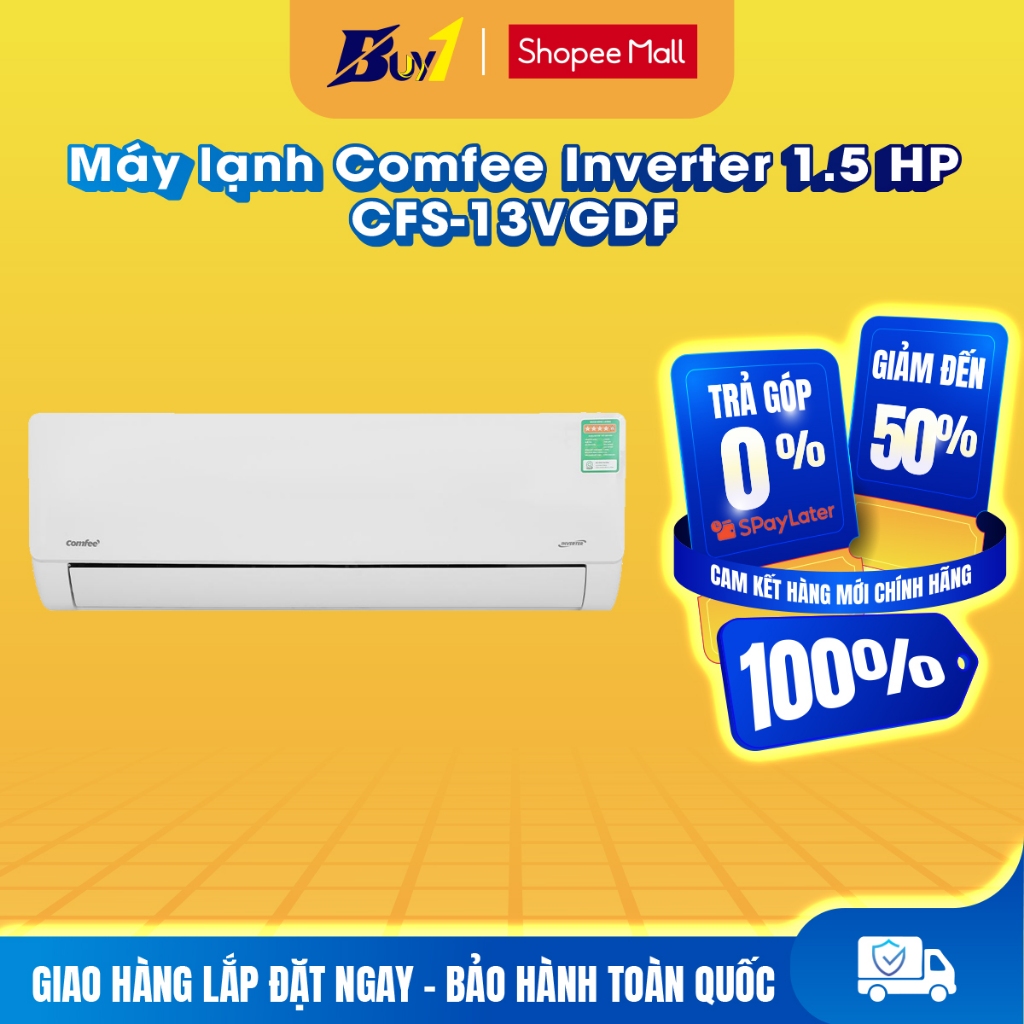 CFS-13VGDF - Máy lạnh Comfee Inverter 1.5 HP CFS-13VGDF - Hàng chính hãng