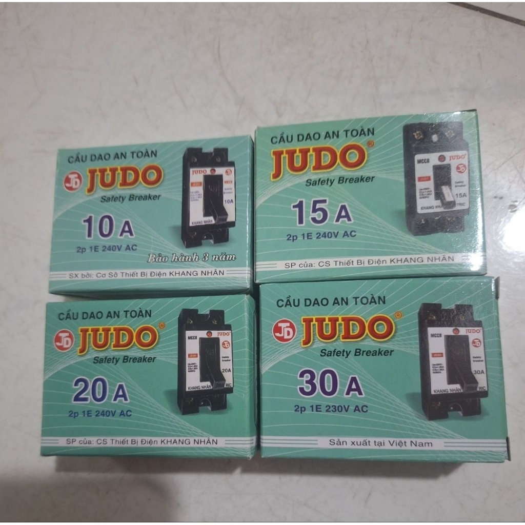 CB cóc, CB chống giật, Cầu dao an toàn, aptomat 10A, 15A, 20A, 30A, 40A