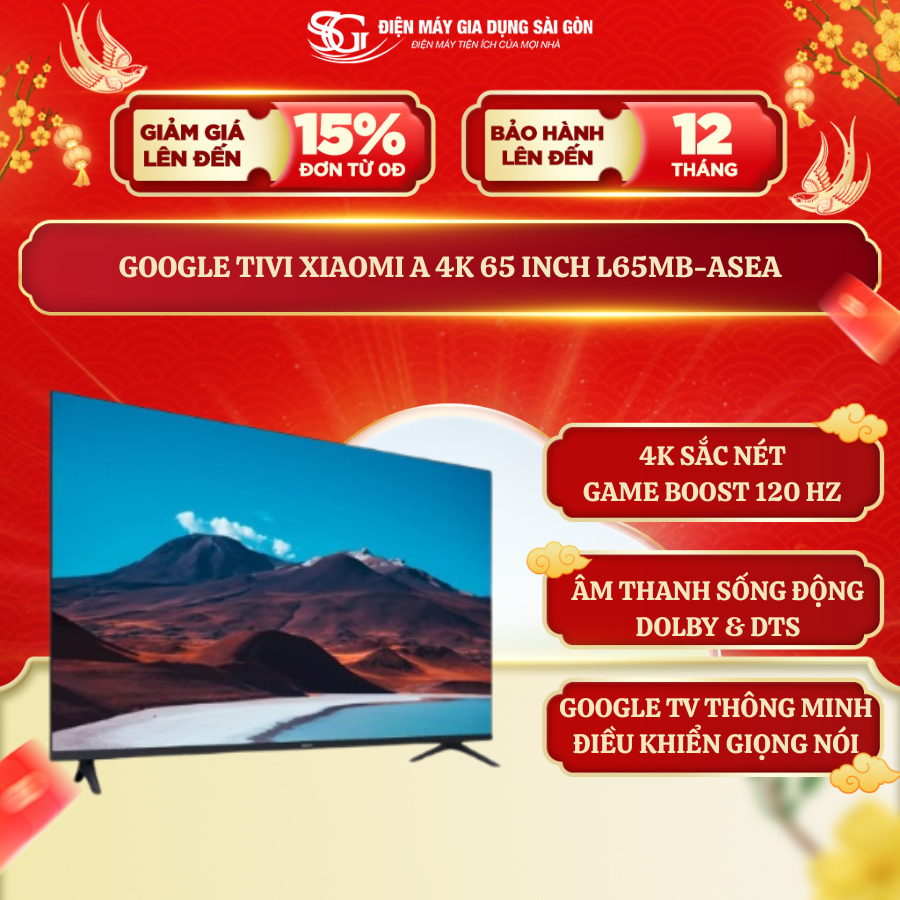 [HÀNG CHÍNH HÃNG] Tivi Xiaomi A 4K 65 inch L65MB-ASEA 2026