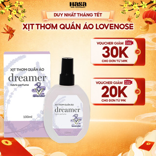  Xịt thơm quần áo Lovenose 100ml chiết xuất tinh dầu thiên nhiên thơm mát khửi mùi hôi và mang lại hương thơm lâu dài 