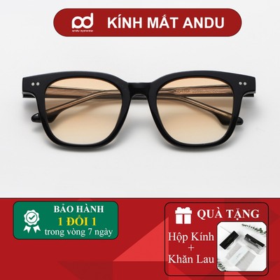 Kính râm mát thời trang nam nữ AnDu chống UV400 dáng vuông basic 28013 [QUÀ TẶNG] Hộp đưng kính