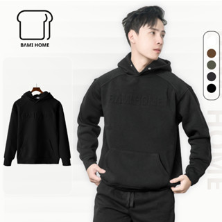  Áo hoodie nam unisex BAMIHOME chất vải nỉ bông dày dặn cao cấp form basic co giãn tốt AHD01 
