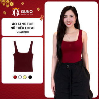  Áo Tank Top Nữ GUNO Hai Dây Cổ Vuông Cotton Cao Cấp Thời Trang Tiện Lợi Dễ Phối Đồ 25AG100 