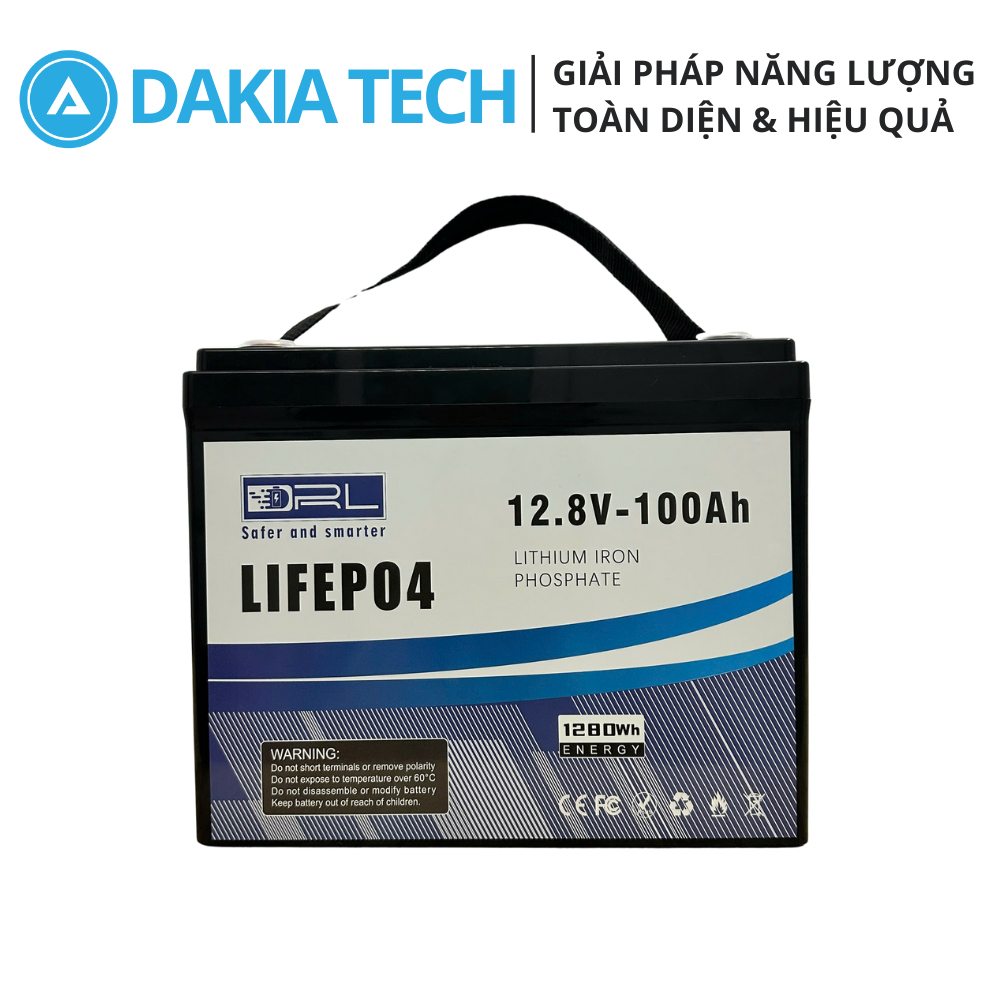 Pin Lithium Derun 12.8V 100Ah | Giải pháp lưu trữ hiệu quả