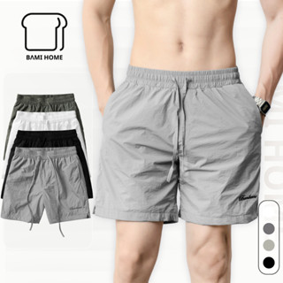  Quần short nam cao cấp BAMIHOME chất liệu vải dù nhăn kết hợp lót lưới thoáng khí thoải mái QB04 