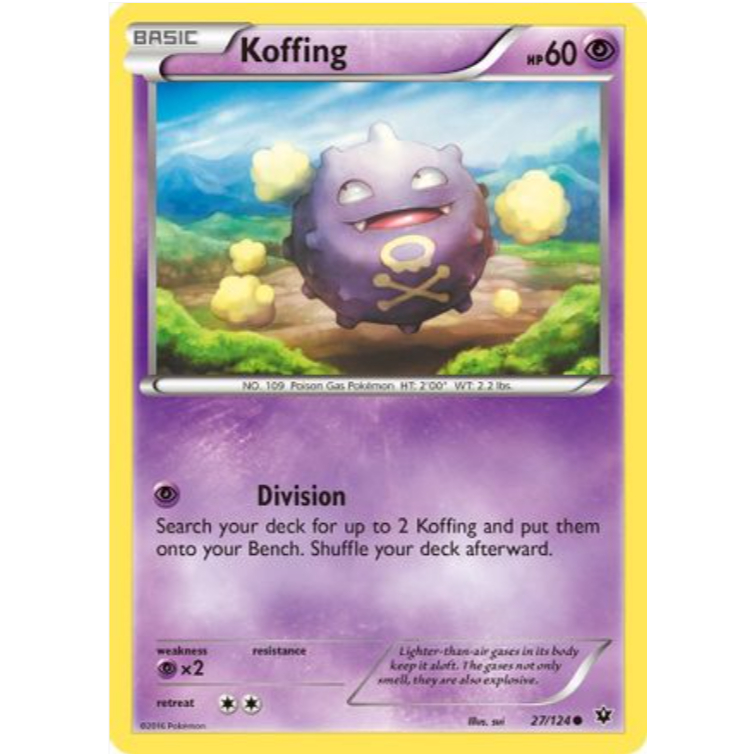 [Thẻ bài Pokemon TCG] Koffing - 27/124 - Common