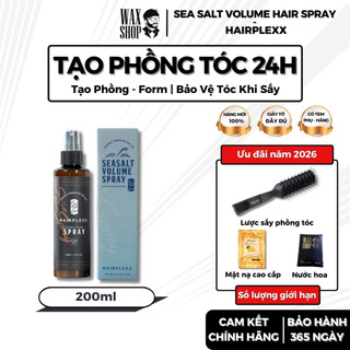  Xịt tạo phồng tóc nam Hairplexx Sea Salt Volume Hair Spray hỗ trợ tạo kiểu giữ nếp dưỡng tóc 