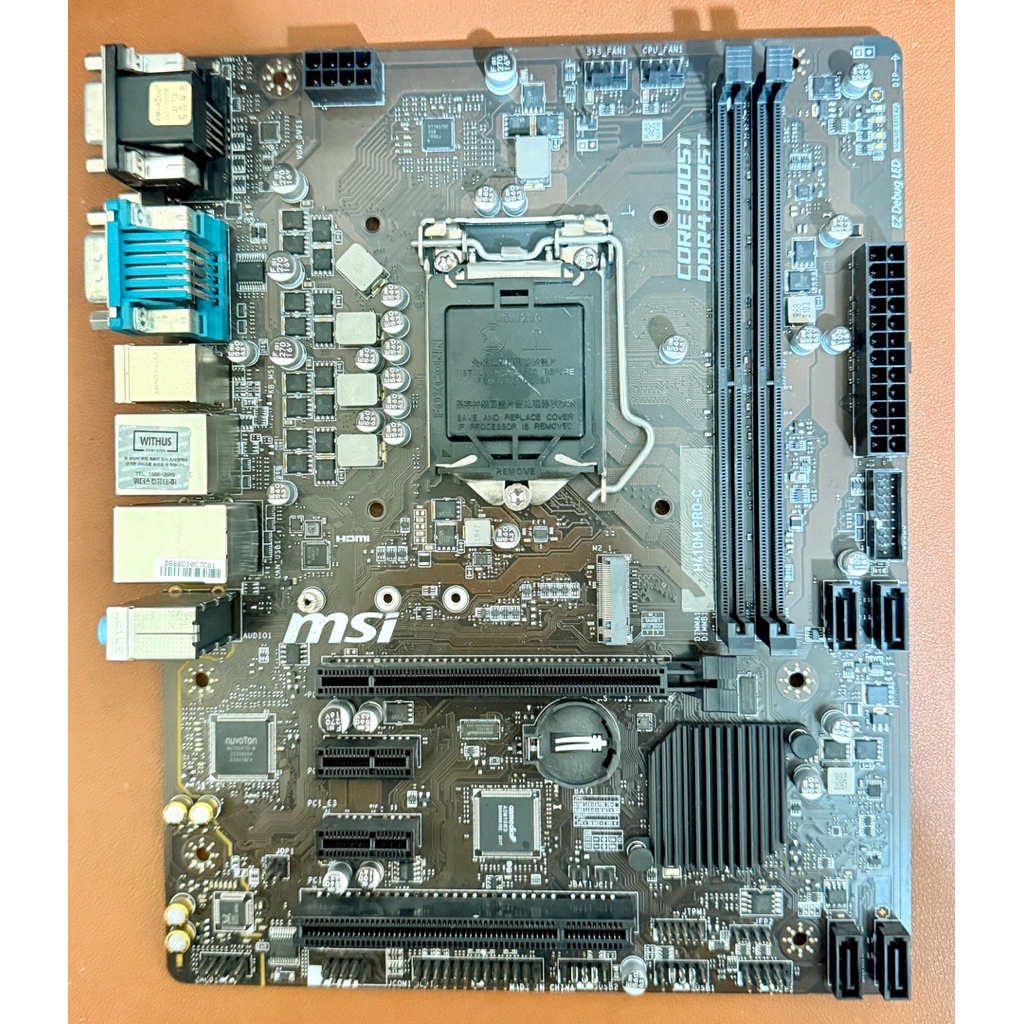 Bo mạch chủ MSI H410M PRO-C socket LGA 1200, hàng tháo máy bảo hành 1 tháng.