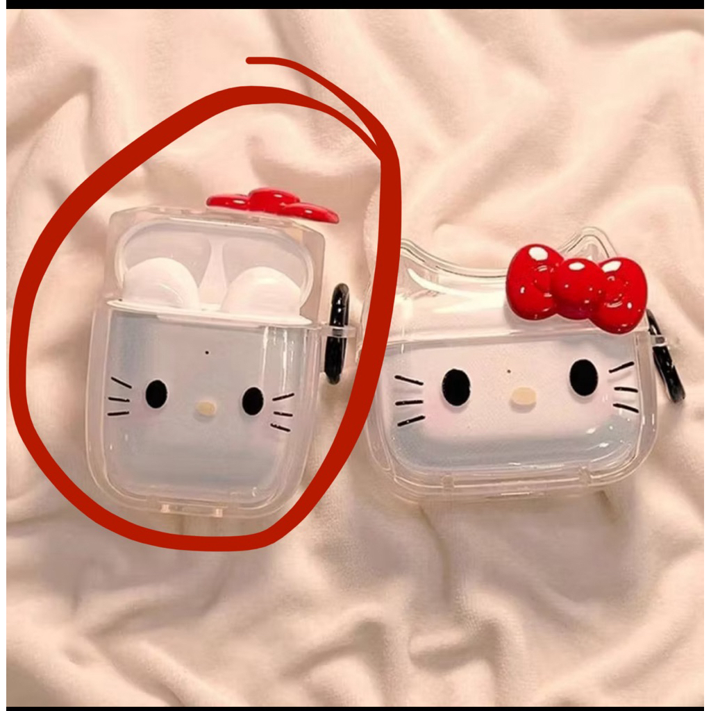 vỏ ốp airpod 1/2 hello kitty
