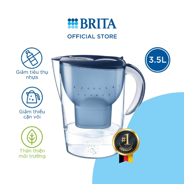 [TẶNG KÈM 1 LÕI LỌC]Bình Lọc Nước BRITA , Bình Brita 3.5L, BH 12 Tháng, Shop Authentic
