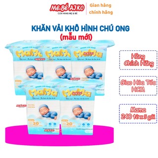 Combo 5 bịch khăn vải khô đa năng mama 240 tờ