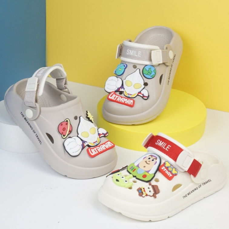 Sục Bé Trai Siêu Nhân KanKanStore Dép Sục Có Quai Nhẹ Êm Chống Trơn Trượt KA11