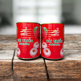 THÙNG 12 LON VẢI, Vải Ngâm Ngọc Hà (565g) DATE  6/2028