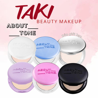  Phấn Phủ Nén Hàn Quốc Eglips About Tone Blur Powder Pact 8g Mẫu Mới  Đen 01- 02- Trắng- Hồng  