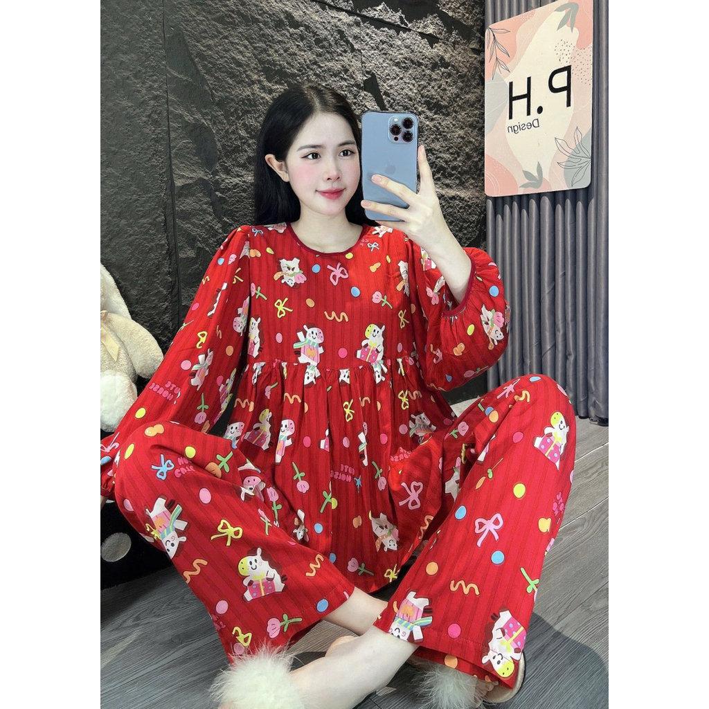 tole lanh babydoll-tole 2da đồ bộ