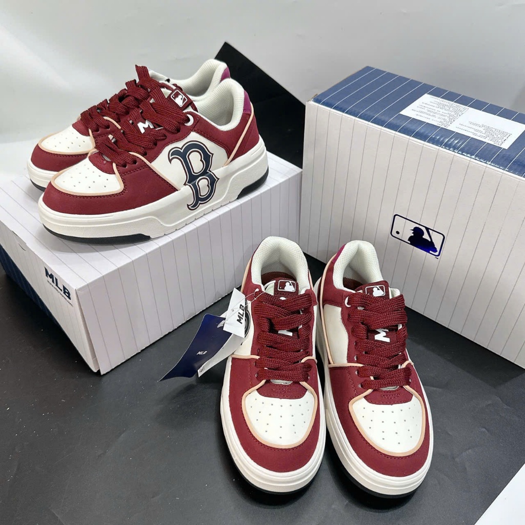 Giày Thể Thao MLB Chunky Liner Basic SD Boston Red Sox – Sneaker Đế Dày Tăng Chiều Cao  [Daily Sneak