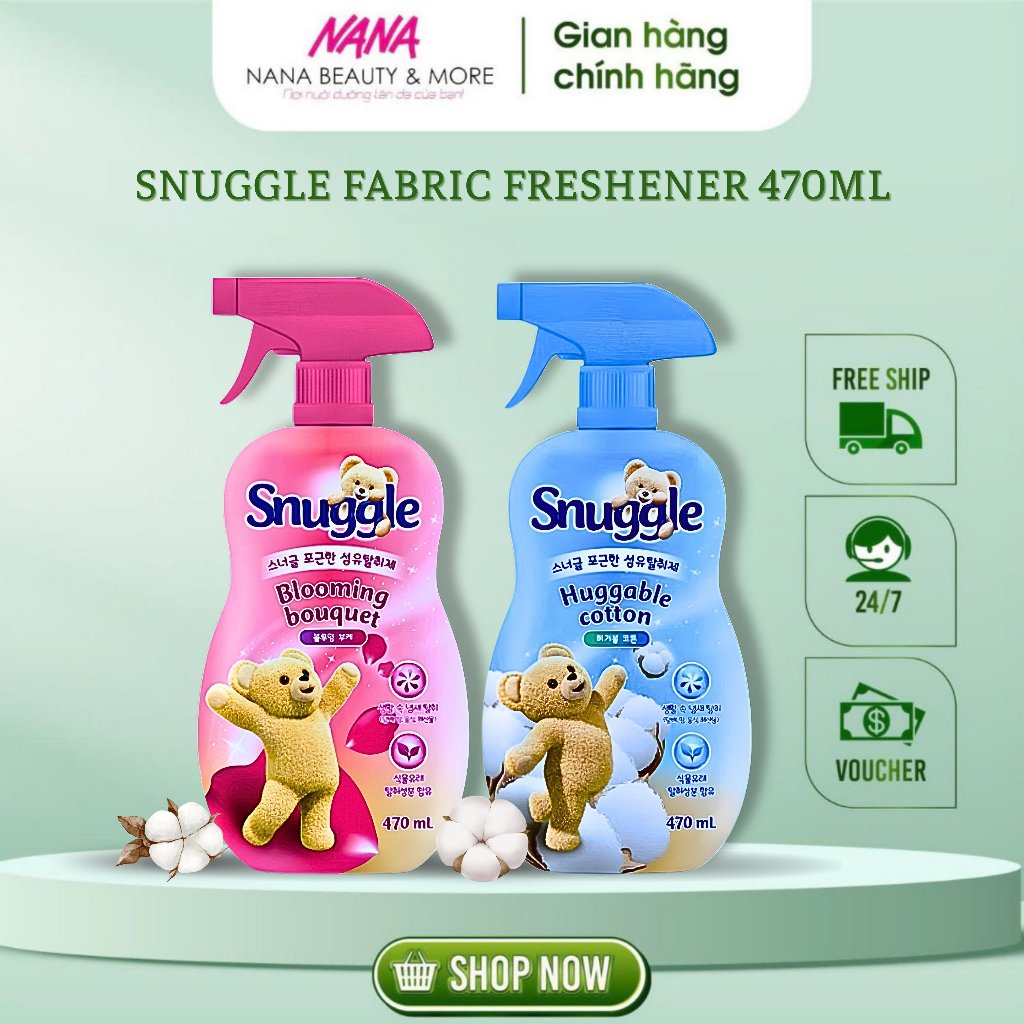 Xịt Thơm Quần Áo SNUGGLE Fabric Freshener 470ML Chuẩn Auth - Nana Shop