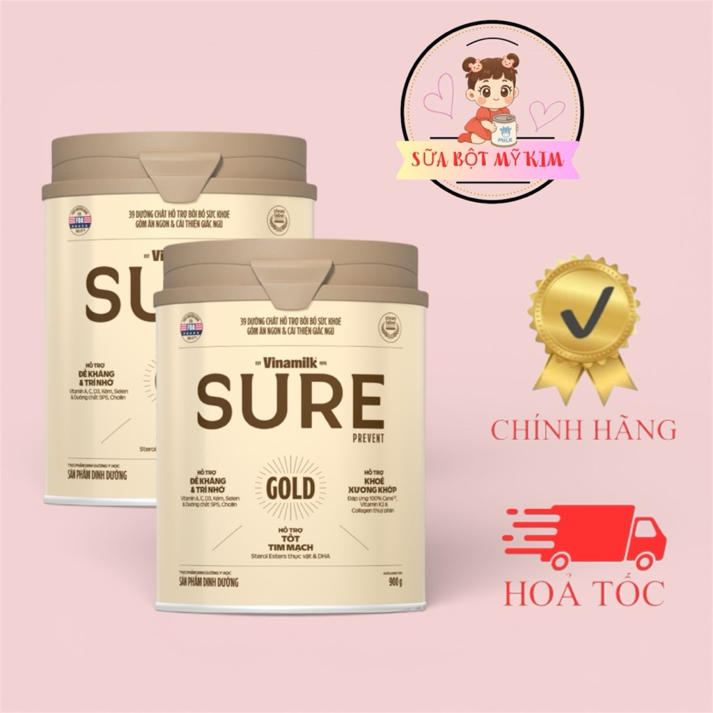 Sữa Bột VINAMILK SURE PREVENT GOLD 900g (Mẫu Mới)