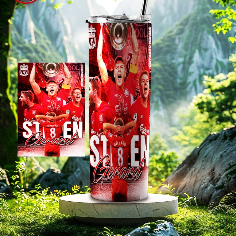 LY GIỮ NHIỆT CAO CẤP IN HÌNH STEVEN GERRARD MẪU 1