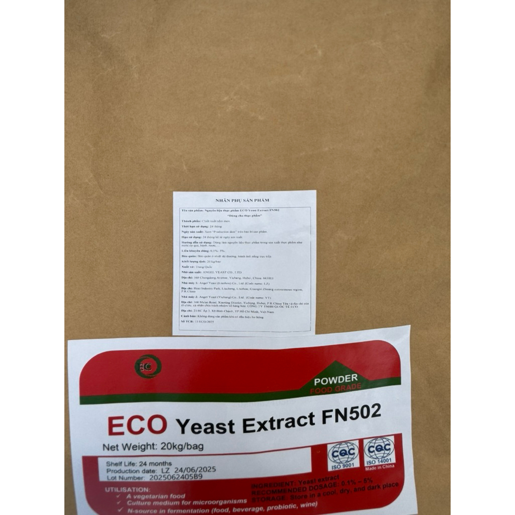 ECO Yeast Extract FN502 - Chiết xuất nấm men , sản phẩm dinh dưỡng (20kg/bao)