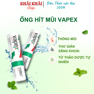 Ống hít Vapex Thái Lan 2ml, Ống hít mũi Vapex HR Bayer nội địa Thái Lan Khải Khải shop