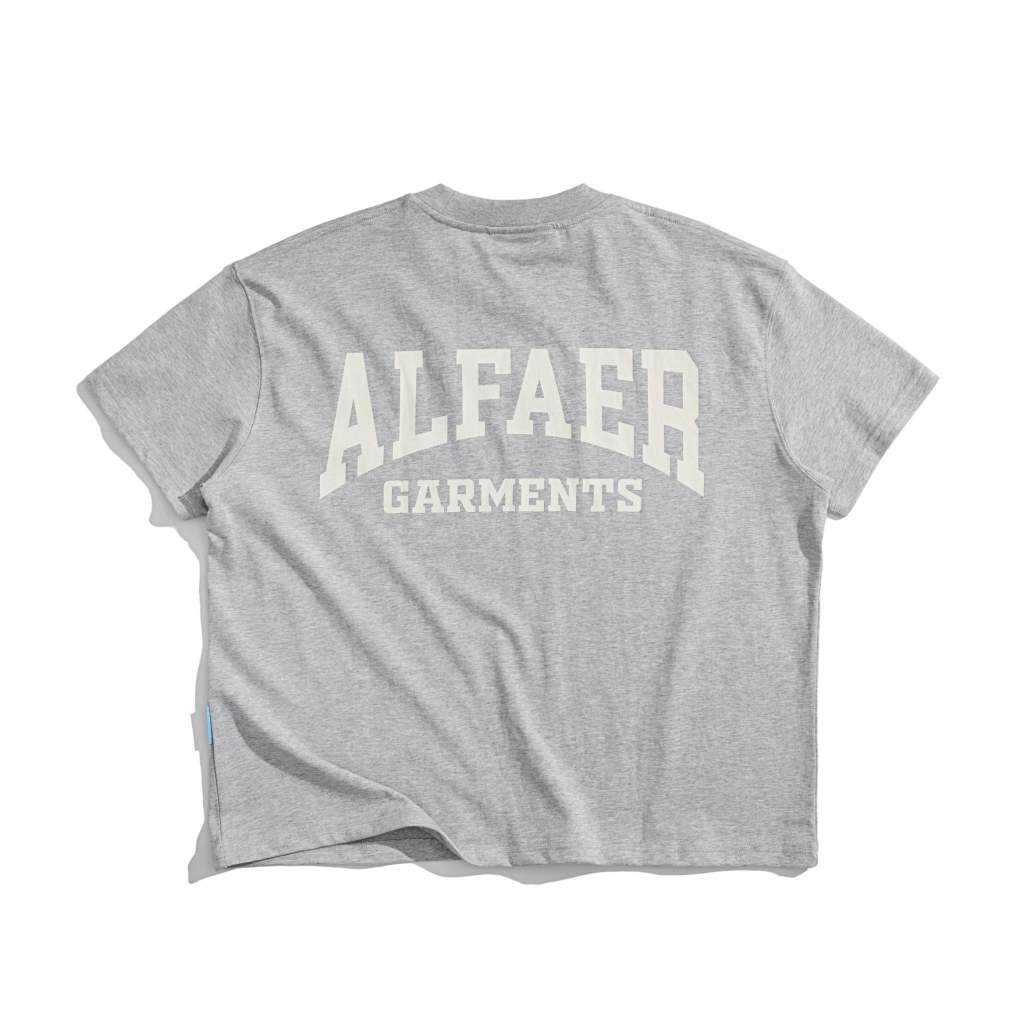 ALFAER Áo thun Alfaer Garments Form Boxy Tee 100% Cotton Unisex Grey