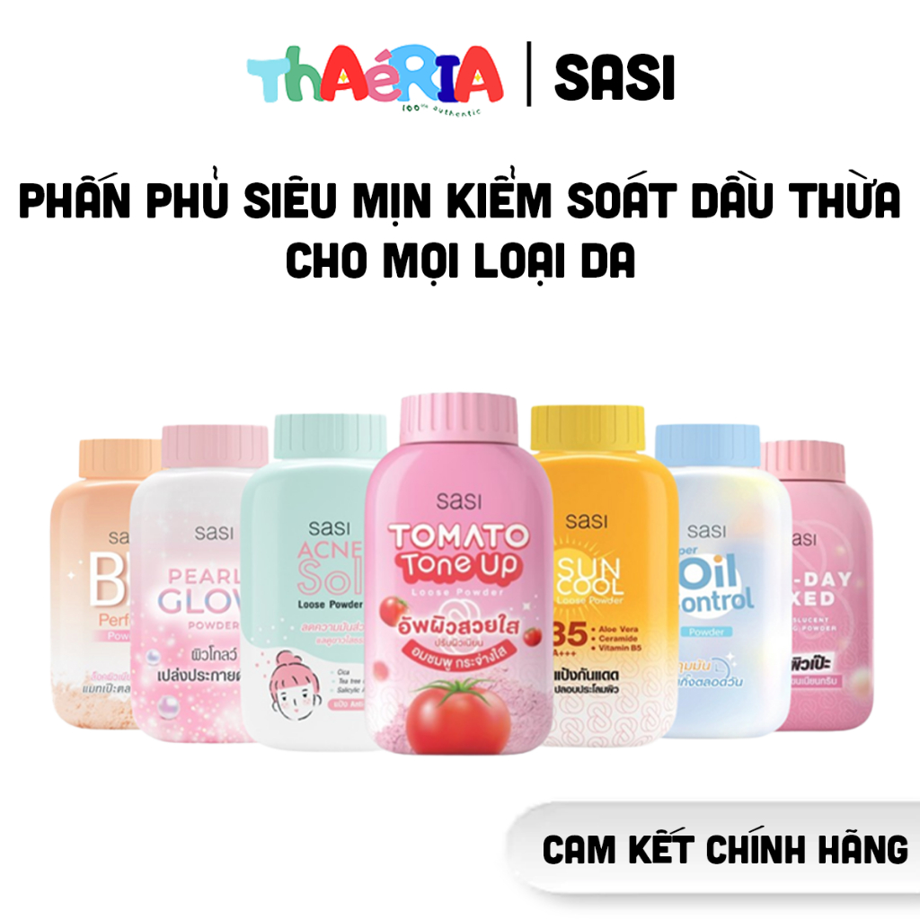 [SASI] Phấn phủ siêu mịn Sasi All Day Loose Powder 50gr Thái Lan (7 công thức lựa chọn)