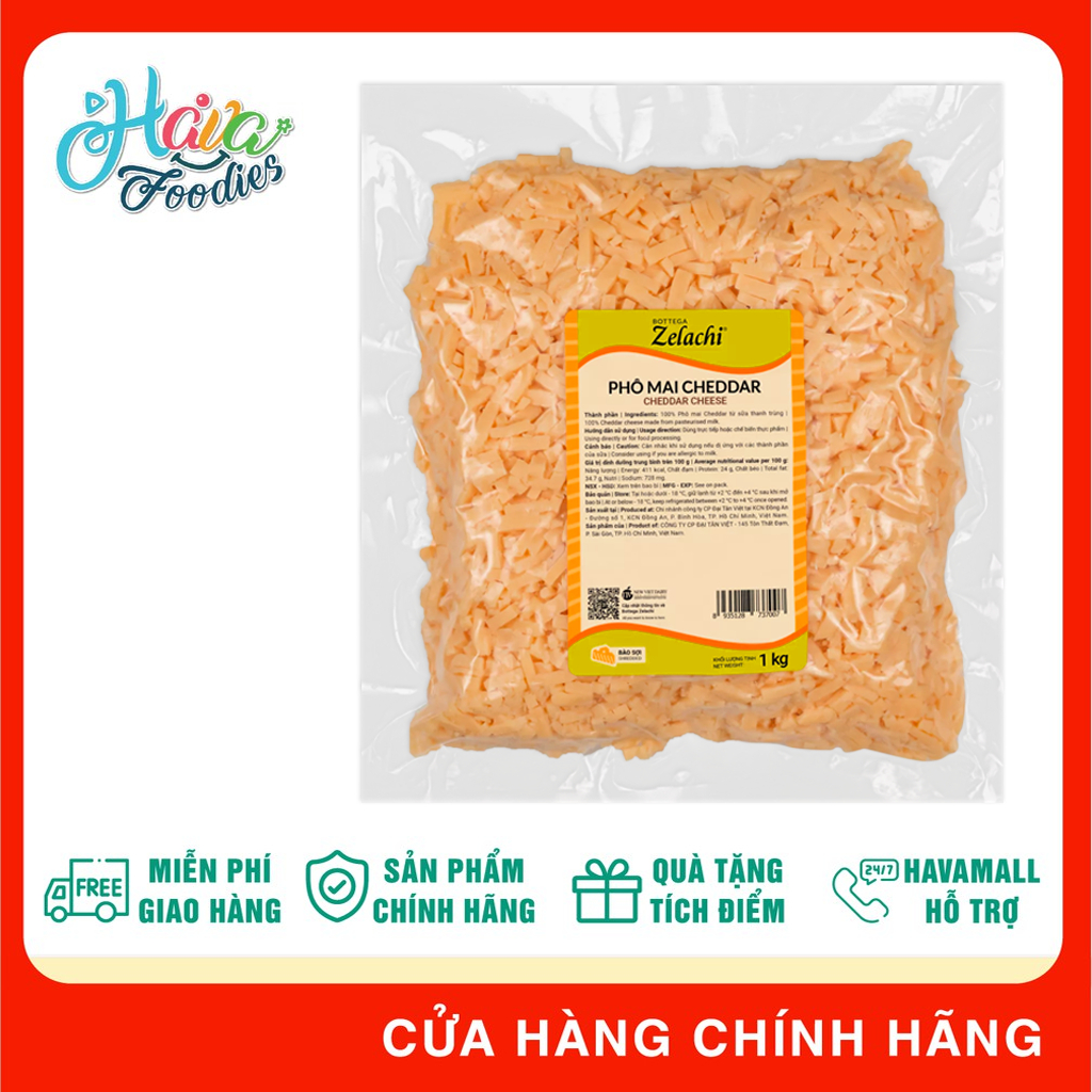 [CHỈ GIAO HCM] Phô Mai Mozzarella Bào Sợi 40% – Mozzarella Shredded Cheese
