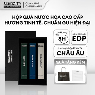 Set quà tặng bạn trai ELEMENTUM, nước hoa nam cao cấp Men Stay Simplicity Elementum collection