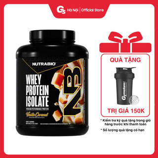  Sữa tăng cơ NutraBio Whey Protein Isolate nhập khẩu Mỹ hỗ trợ tập gym phát triển cơ bắp - Gymstore 