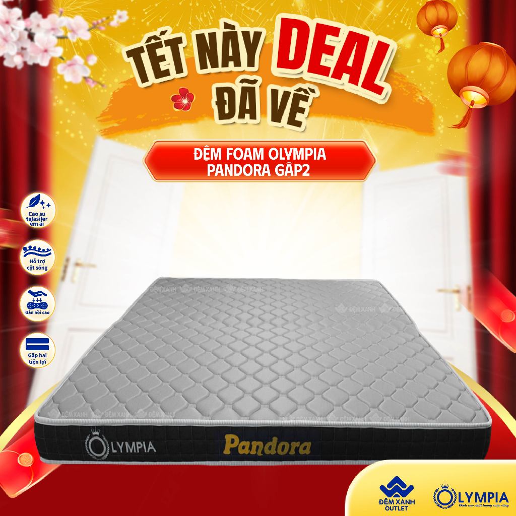 Đệm Foam Olympia Pandora gập 2