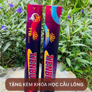 Quả Cầu Lông Tiến Bộ Màu Tím – Ống 12 Quả, Tốc Độ Bay 76, Tiêu Chuẩn Thi Đấu, Bền, Tặng Kèm Khóa Học