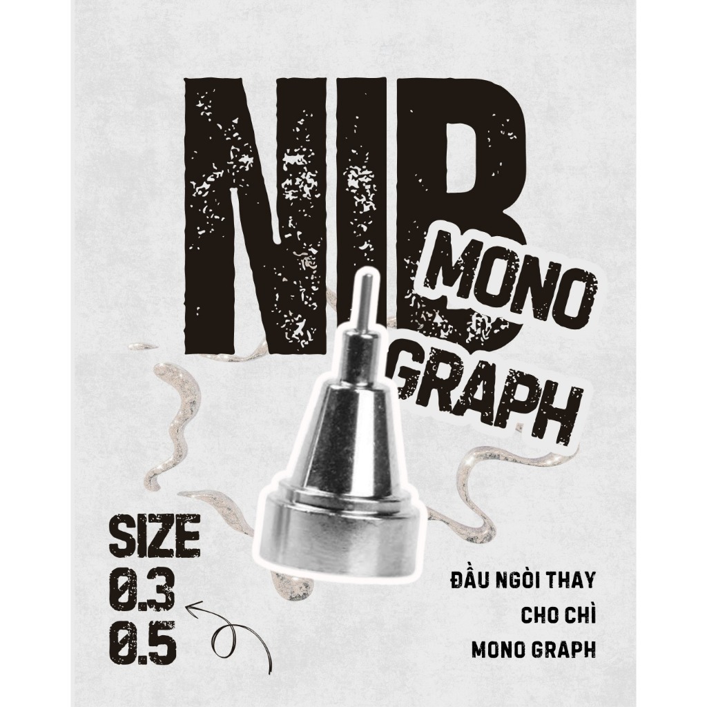 [DA ĐEN - QUẬN 3] Tombow Mono Graph NIB - Đầu Inox Thay Cho Bút Chì Mono Graph