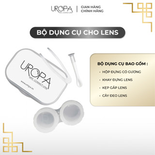  Bộ Khay Đựng Kính Áp Tròng UROPA Logo ngẫu nhiên  Khay gương khay đựng lens nhíp kẹp  