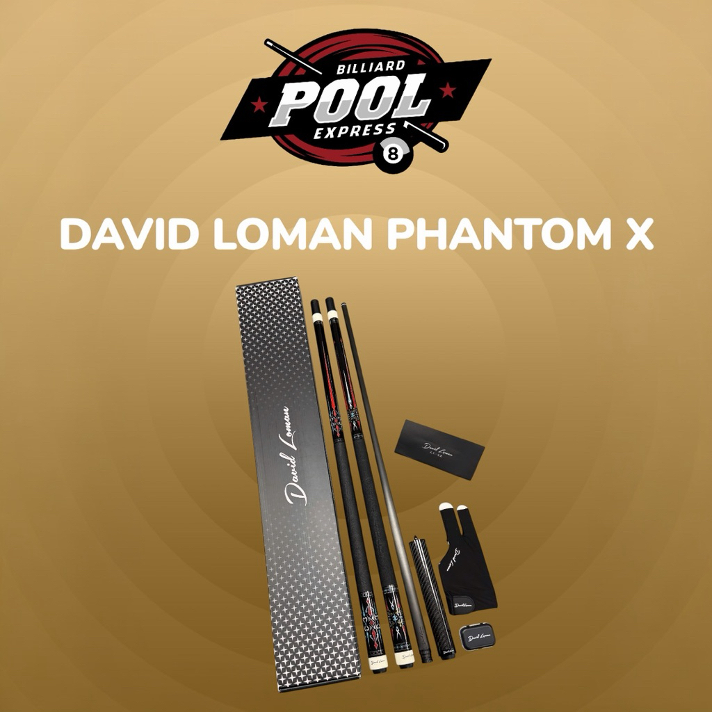 Gậy bi-a, Cơ bida David Loman Phantom X (NEW 2026) [Chính hãng] kèm lựa chọn ngọn Classic/Skyline/Ul