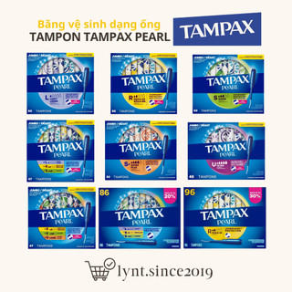  Băng vệ sinh dạng ống Tampon Tampax Pearl Regular  Super  Super Plus  Ultra hộp 45-96 ống 