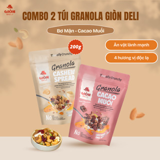 COMBO 2 vị Ngũ cốc ăn kiêng (200g) - Ăn sáng/snack healthy, giảm cân, no lâu - GIÒN DELI