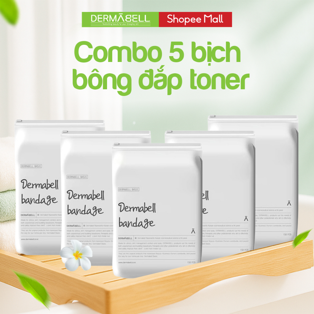 《Dermabell Vietnam》Bông Đắp Toner Kéo Giãn Toner/Lotion Dermabell Bandage Hàn Quốc